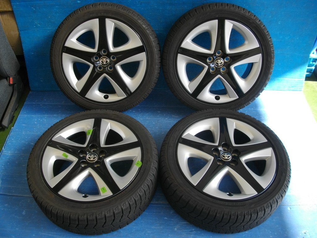 トヨタ純正 50 プリウス ツーリング バリ溝 215/45R17 後塗品 激安