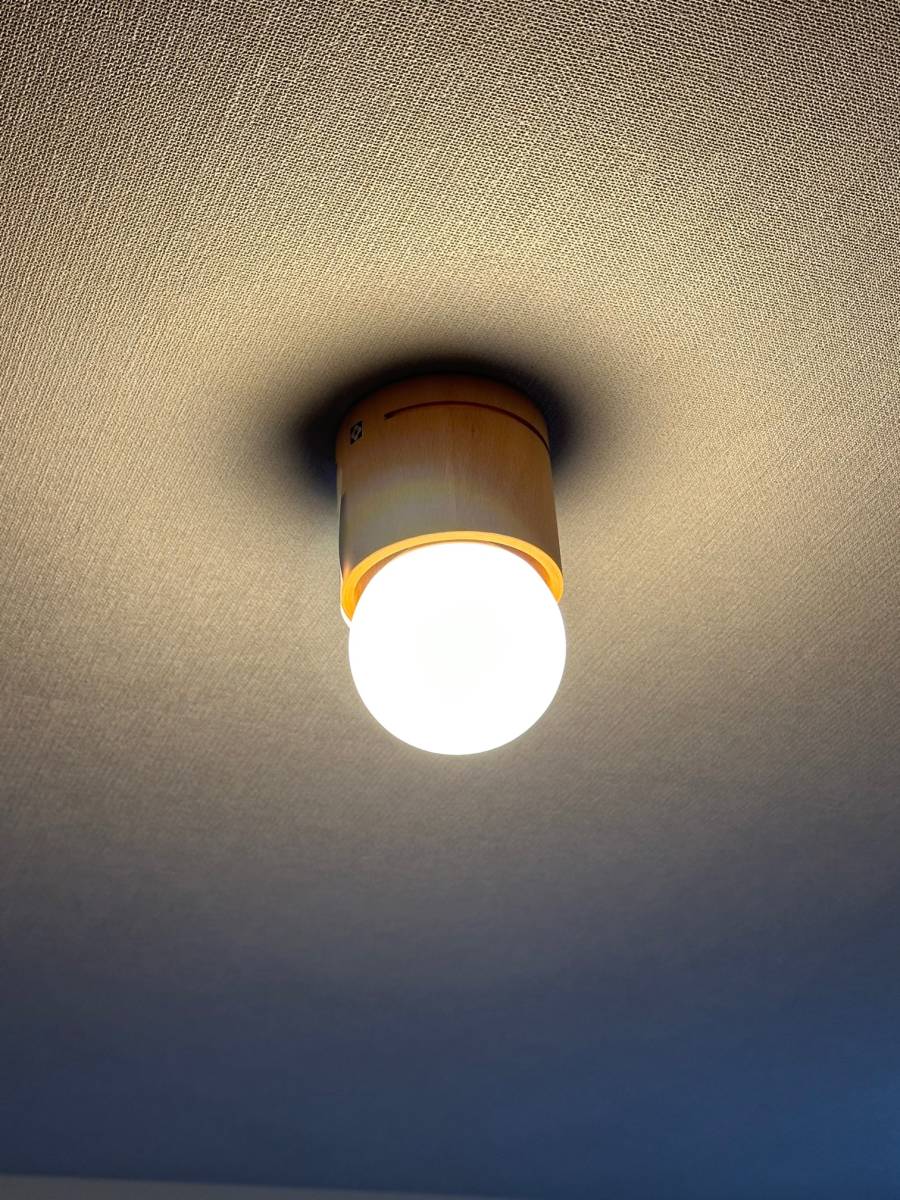 【ヴィンテージヤマギワ】DOMUS木製シーリングペンダント+シーリングランプ2個　セット売り　格安スタート！！_3