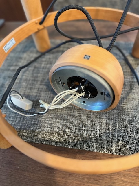 【ヴィンテージヤマギワ】DOMUS木製シーリングペンダント+シーリングランプ2個　セット売り　格安スタート！！_6