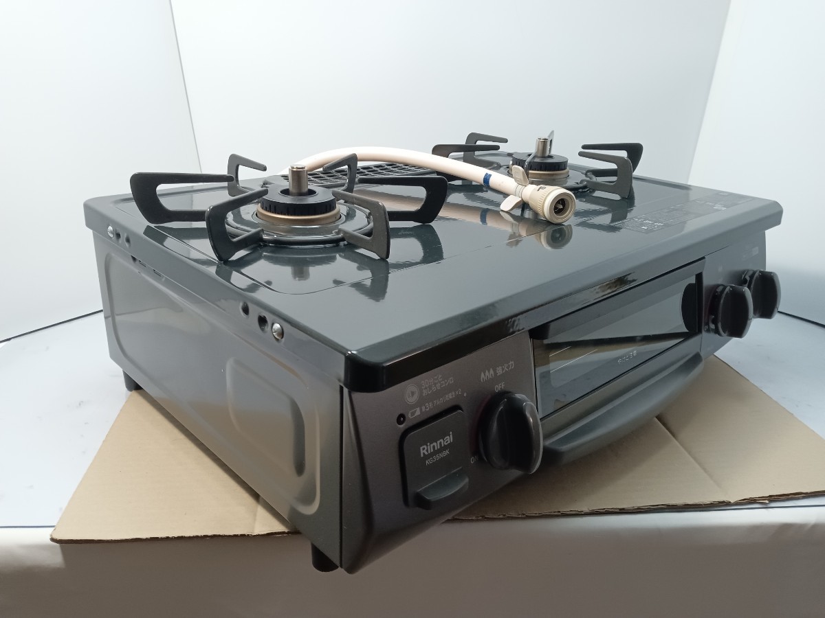 リンナイ ガスコンロ RT35NJH KG35NBKL 21年製 LPガス Rinnai 家庭用 