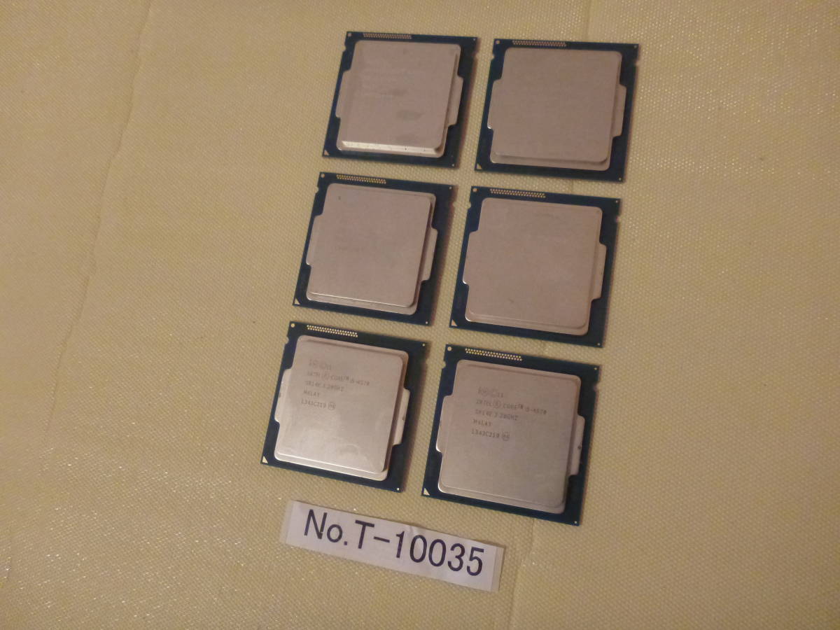 10世代！Core i5！THIRDWAVE！BIOS確認済み！ジャンク品！ 管理番号 T-10035 / INTEL / CPU / Core i5-4570 / LGA1150 / 6個