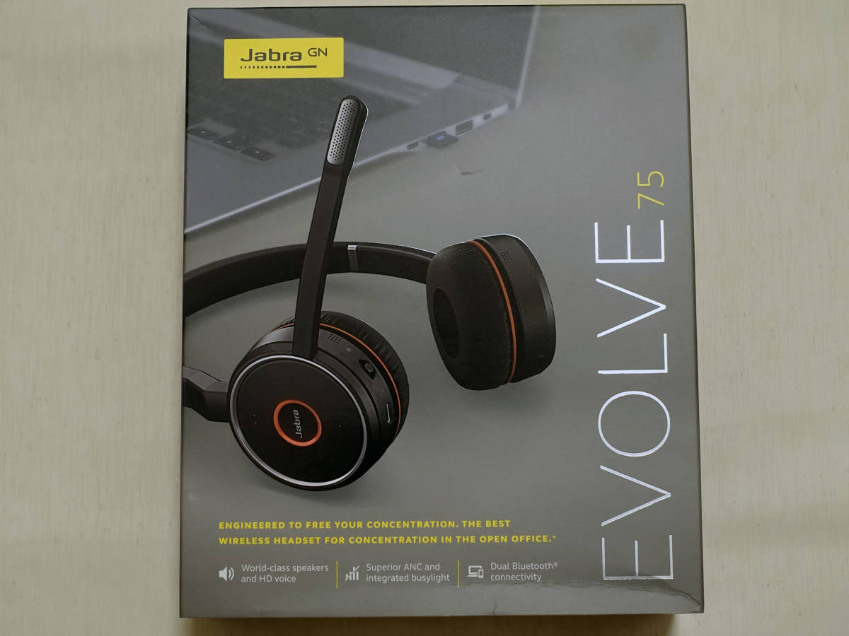 0 Evolve Jabra SE com: Wireless Stereo アクティブノイズキャンセ