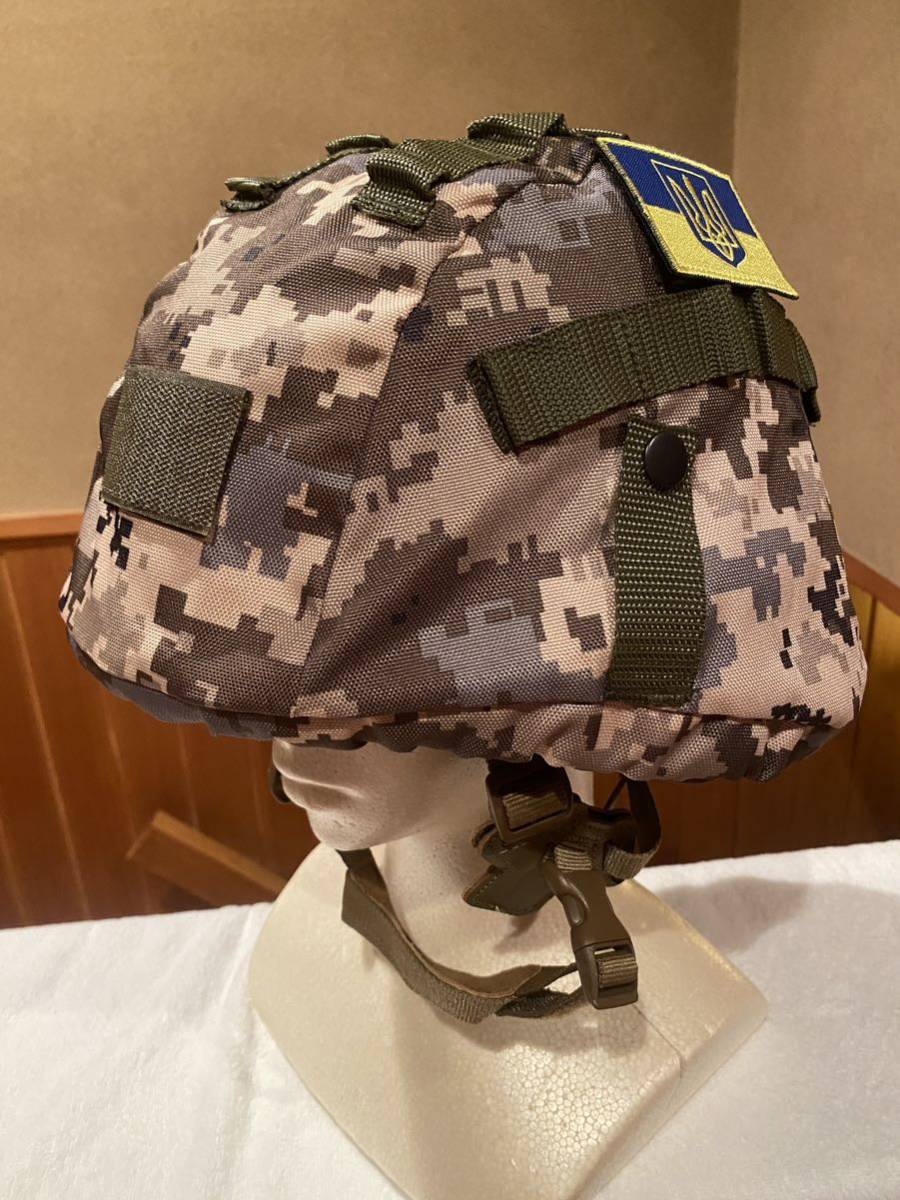 ウクライナ軍 NM14迷彩 ナイロン製ヘルメットカバー Kaska-1M LWH M826 
