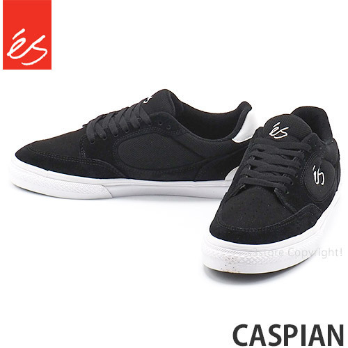 1円～ es CASPIAN Black 26.5cm エス スニーカー シューズ 靴 スケシュー スケートボード スケボー SKATEBOARD STREET [同梱不可]