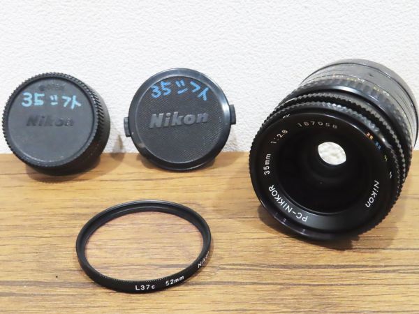 a416●Nikon ニコン PC-NIKKOR 35mm 1:2.8 一眼レフ カメラ レンズ●