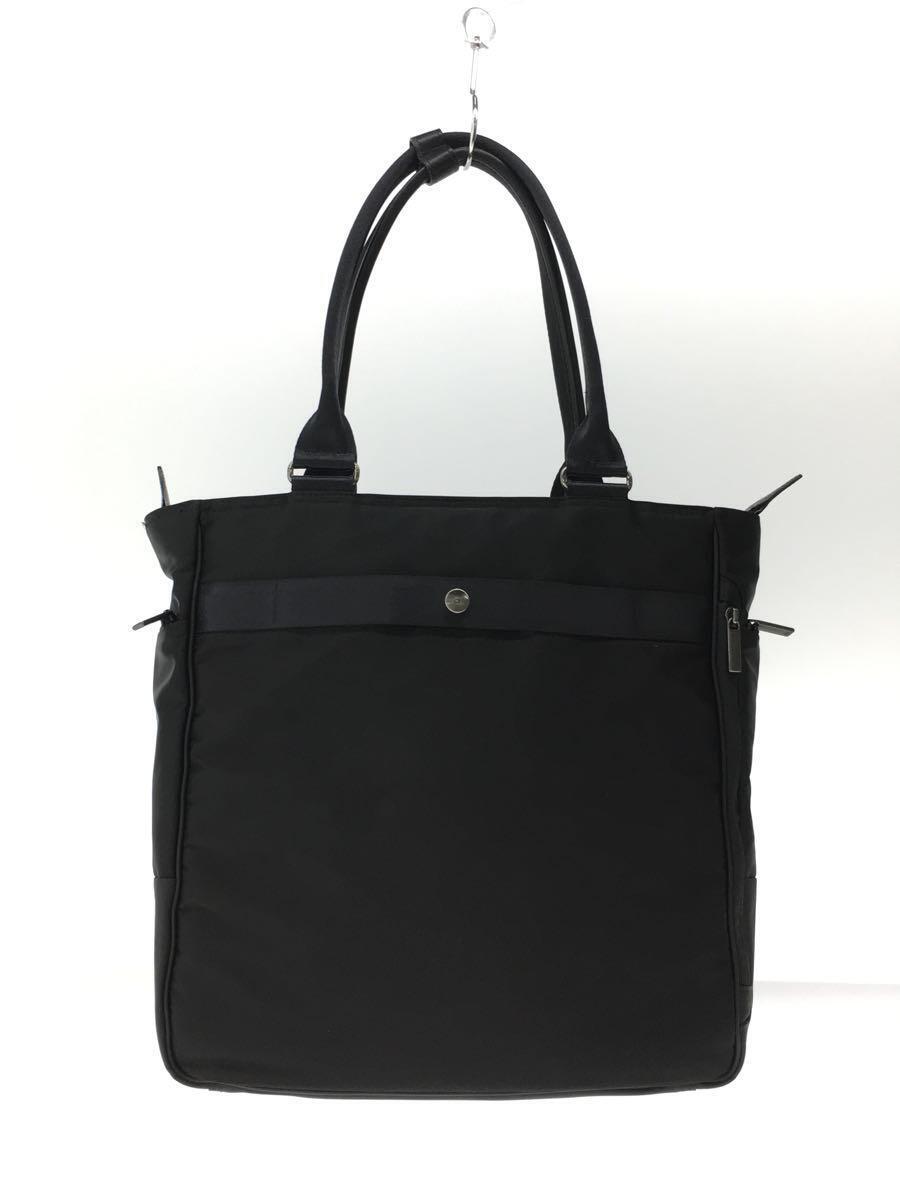 ace.◆トートバッグ/ナイロン/BLK/無地