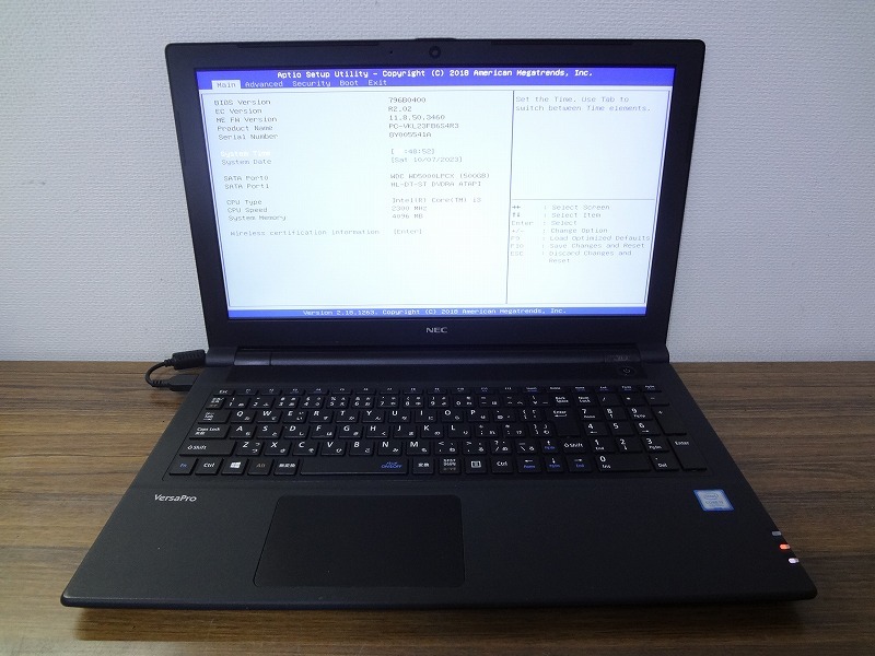 ○【ジャンク品】NEC PC-VKL23FB6S4R3 メーカー：NEC 【公式通販】