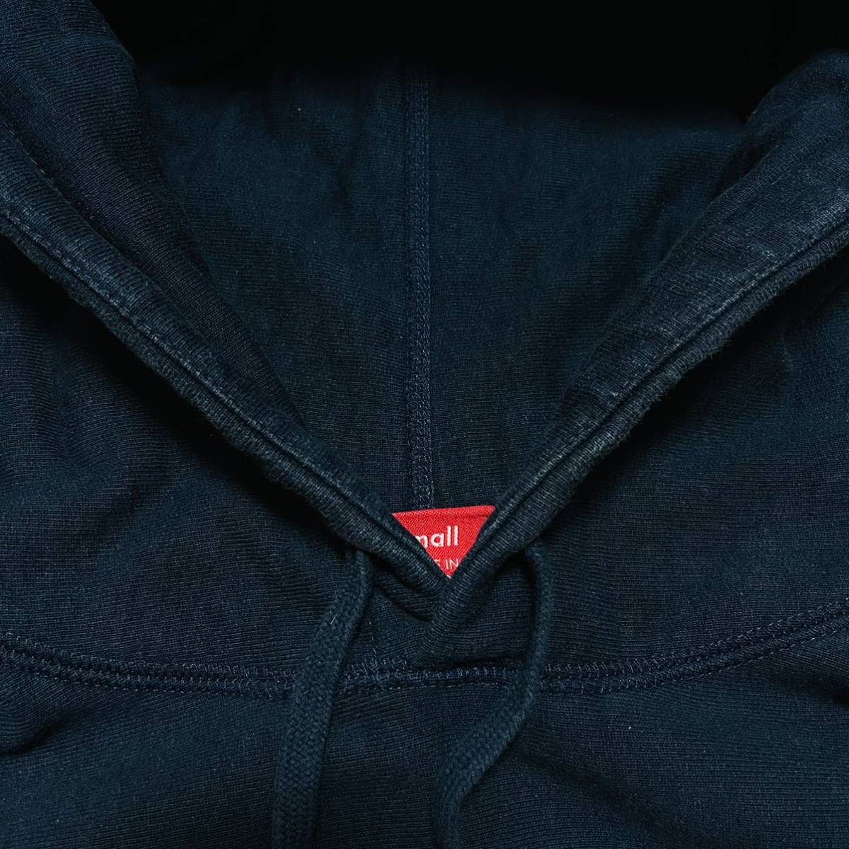 Supreme 3M Reflective Small Box Logo Hooded Sweatshirt Navy Silver 