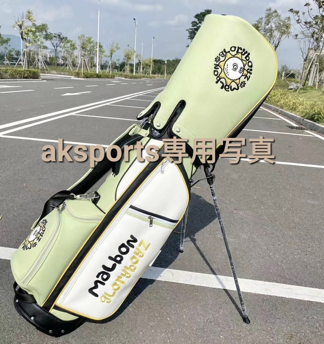 キャディバッグ マルボンゴルフ Malbon golf ゴルフ ゴルフバッグ BAG 