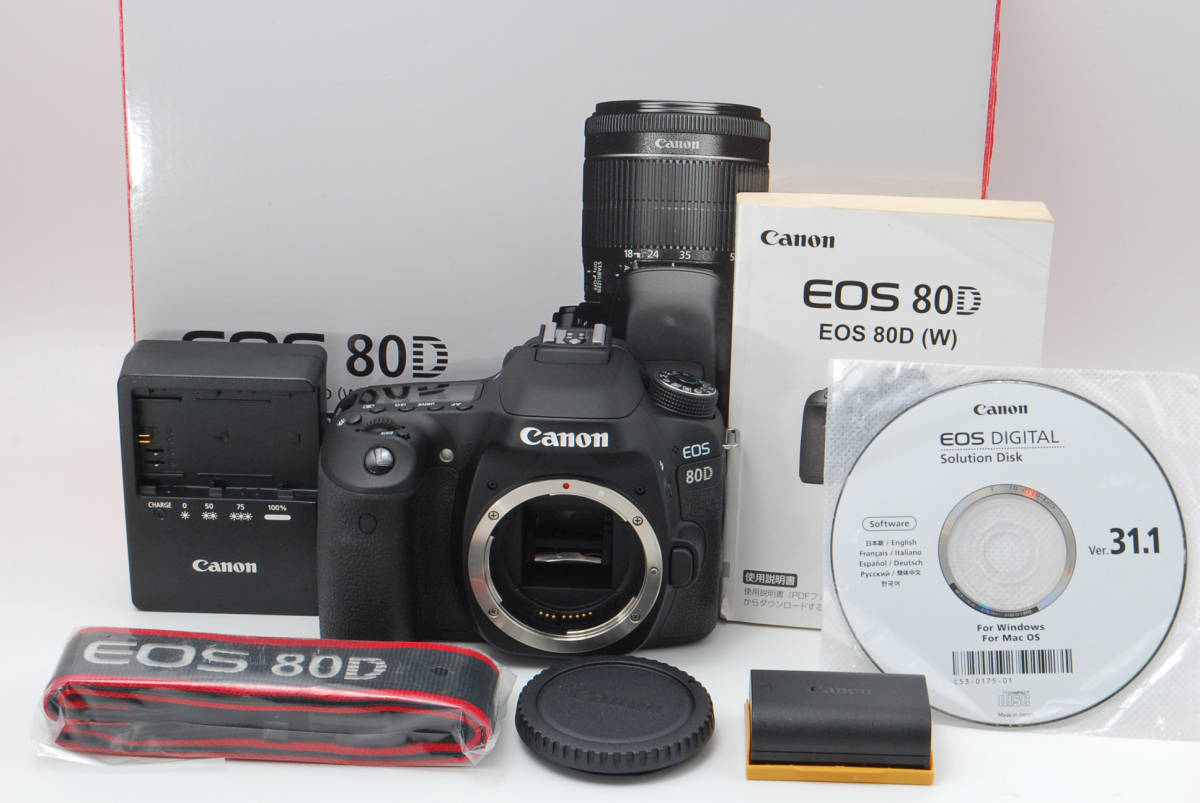 Canon EOS 80D com : Camera with Digital SLR DSLR EF-S - Body Lens 