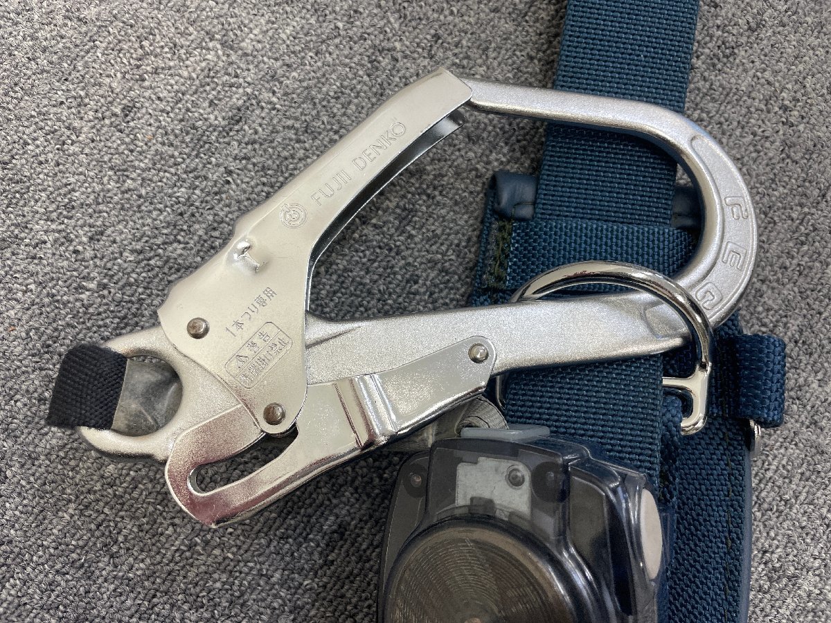 | 藤井電工 ツヨロン ロープ式 1丁掛け 安全帯の通販なら専門店まもる君 【中古/現状/未確認】藤井電工 ツヨロン 安全帯 1本つり・U字つり兼用/墜落制止用器具 DAIKEI HOOK FS-90