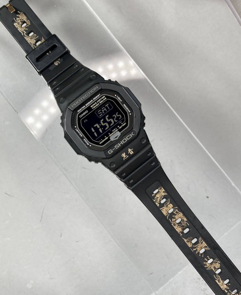 美品 G-SHOCK GW-5600BJ-1JF The G 黒音 BLACK MIC コラボ タフ