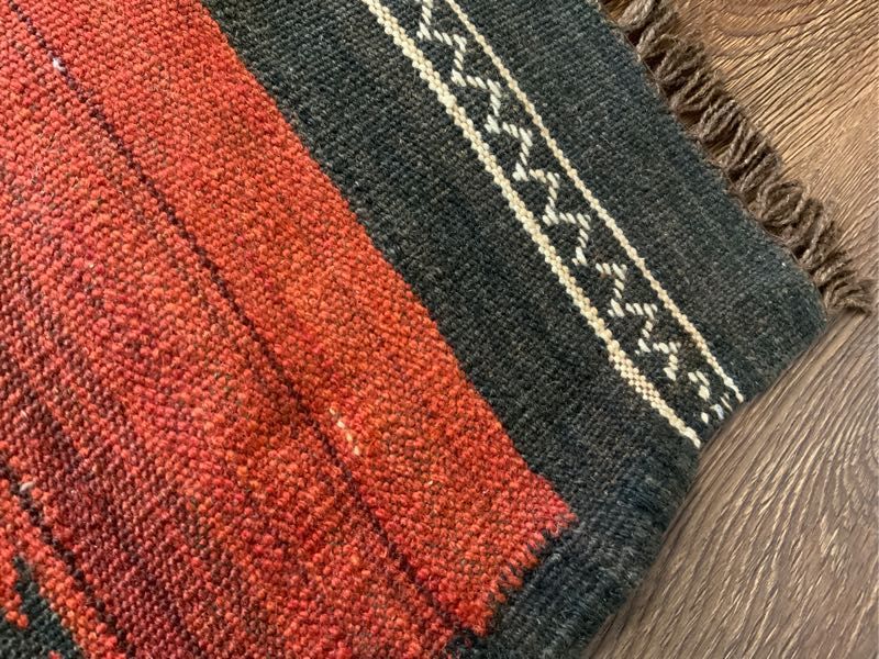 キリム マイマナ産手織り トライバル ビンテージ 96x99cm maimana