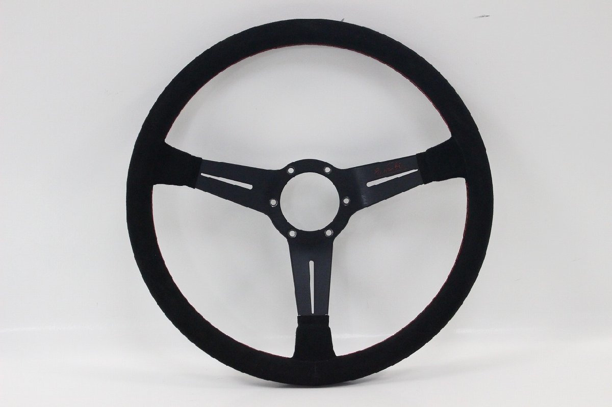 NARDI ナルディ 正規品 ナルディクラシック バックスキン 美品 36Φ レッドステッチ ステアリング 10-H007Y/1/100