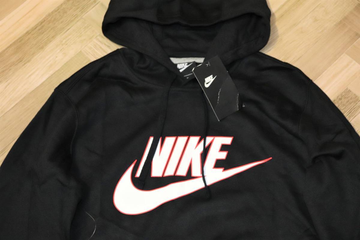 特価即決【新品】 NIKE ★ HBR FTR FLEECE PO HOODY 裏起毛 (Lサイズ) ★ ナイキ デカロゴ フーディー スウェットパーカー AJ6353-010