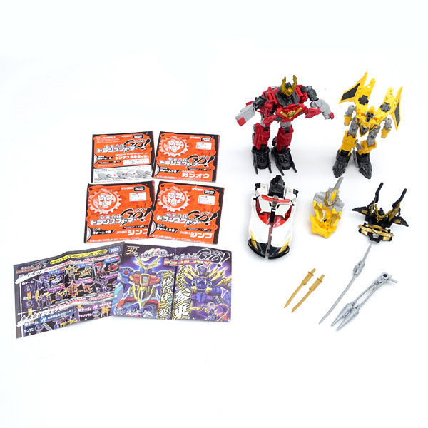 トランスフォーマー 侍チーム ケンザン ジンブ ガンオウ セット ☆ タカラトミー 参乗合体 トランスフォーマーGo 侍チーム ケンザン