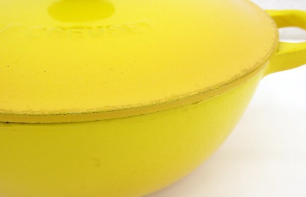 LE CREUSET/ルクルーゼ マルミット イエロー 22cm 両手鍋 ホーロー鍋