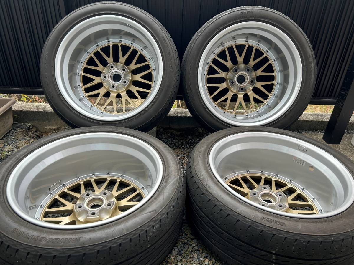 美品腐食ガリ傷なし】BBS LM22019インチ 8．5J ET43 PCD114.3 