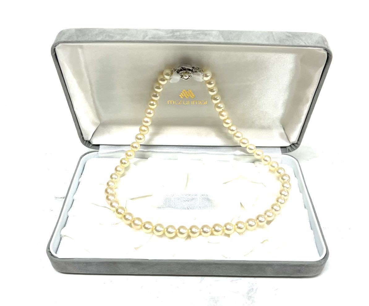 真珠 ネックレス パール 留め具 シルバー 全長約44cm 1013②