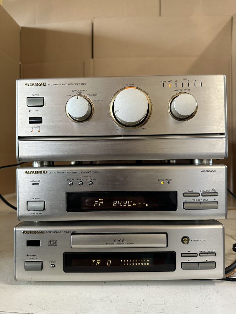 ONKYO C-722M A-922M T-422M オンキョー LTD ⁄ システムコンポ MD