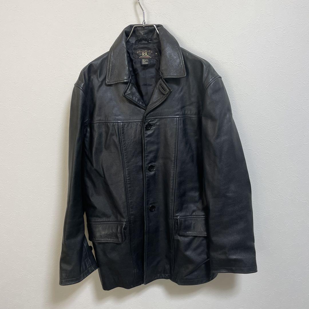 激レア 三つ星 ☆ 初期 RRL カウレザー カーコート ダブルアールエル 