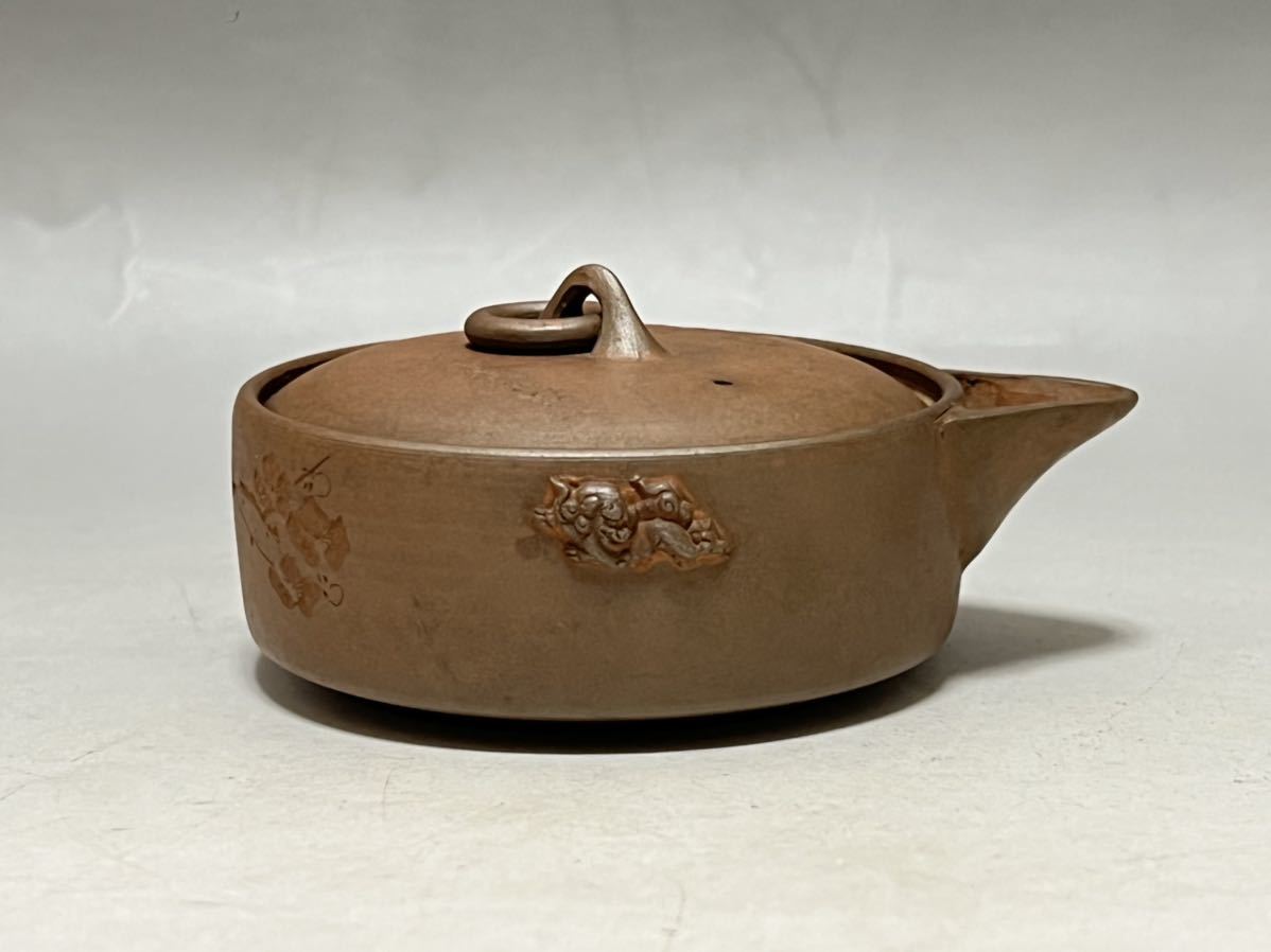 煎茶道具 温故焼 宝瓶 急須 獅子 陶芸 備前 【公式通販】