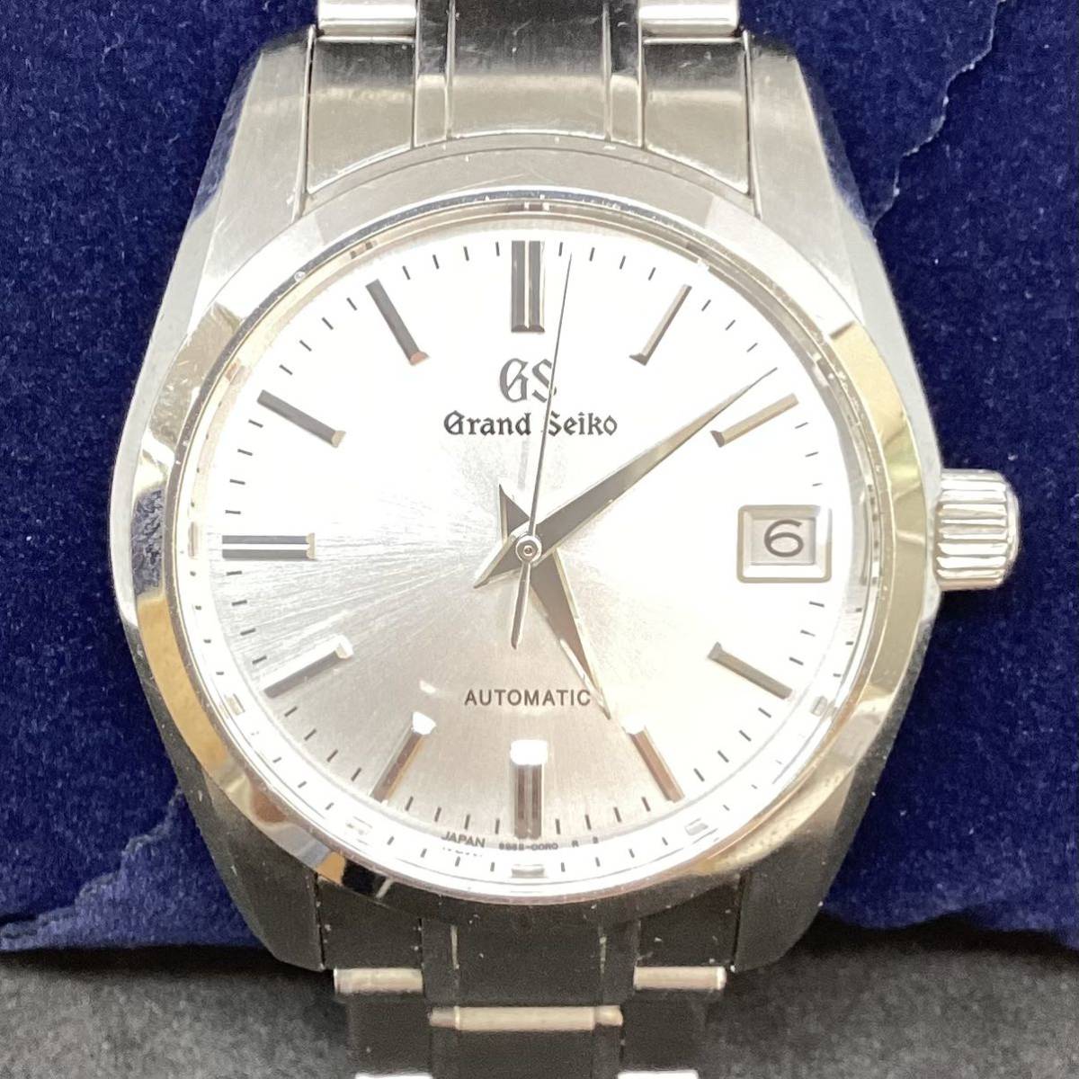 ＊【動作品】GS Grand Seiko グランドセイコー 9S65-00B0 メカニカル 腕時計 裏スケ シルバー文字盤 保証書 証明書 箱 その他付属品付き