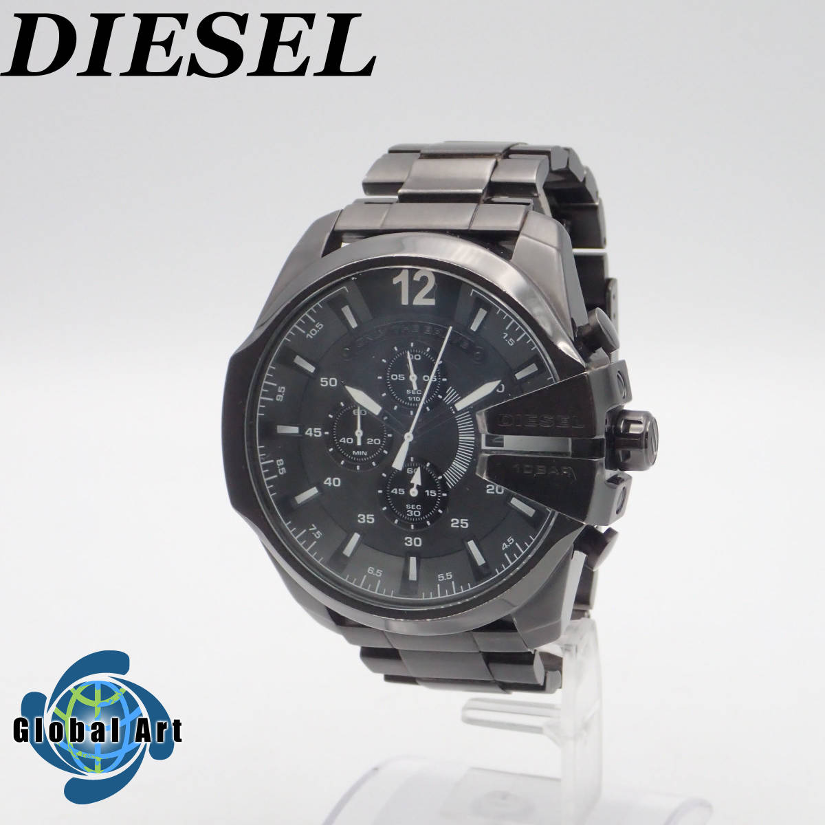 う09121/DIESEL ディーゼル/クオーツ/メンズ腕時計/クロノグラフ/文字 