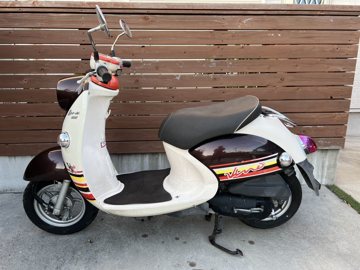 売り切り】 ヤマハ ビーノFI(SA37J) エンジン始動 1円スタート【埼玉県