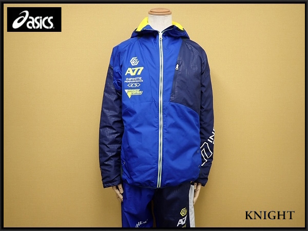 ASICS A77 裏起毛 セットアップ・上XL 下XXL□アシックス/上下/防寒