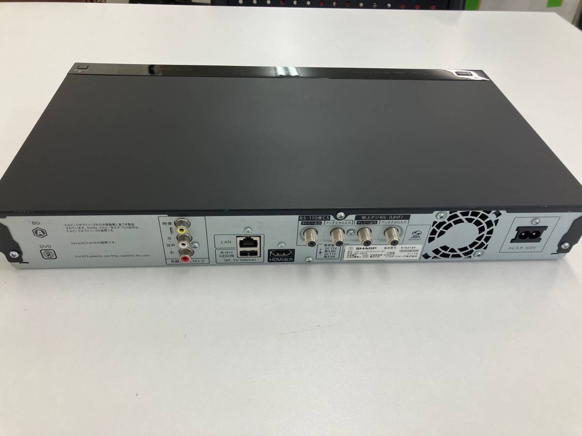 シャープ BD-W570 AQUOSブルーレイ BD-W570 (ブラック)2015年製