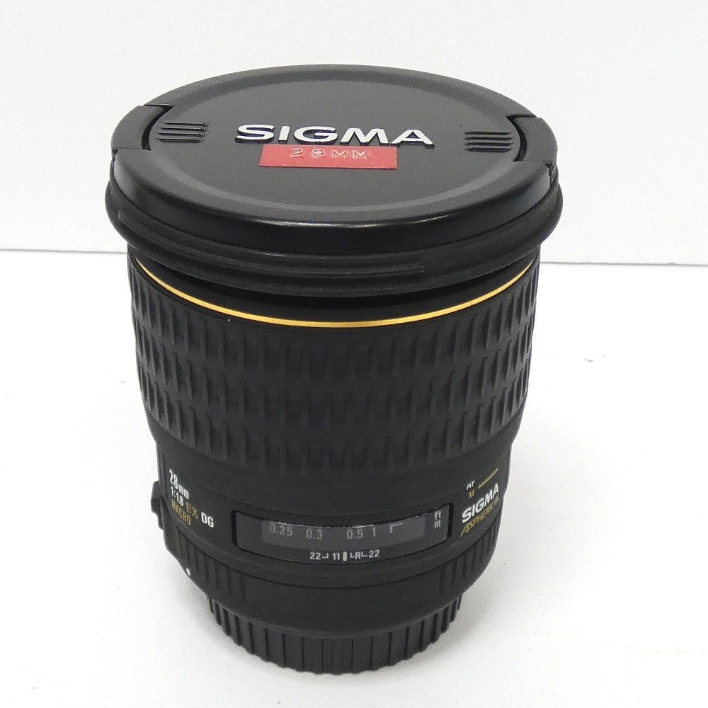 Dz328611 シグマ 交換レンズ 28mm 1:1.8 EX DG MACRO SIGMA ジャンク品
