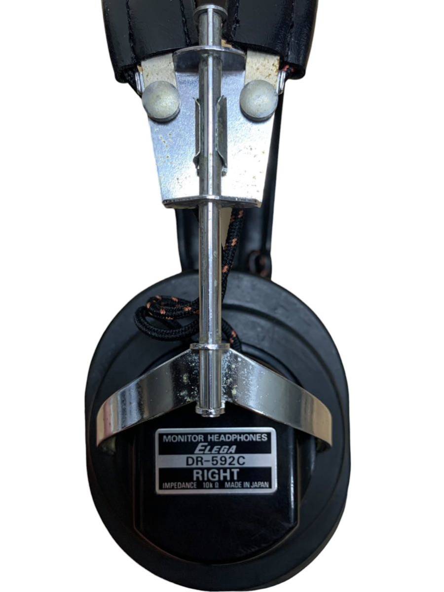 ELEGA エレガ DR-592C モニターヘッドホン オーディオ機器 DR-592 希少