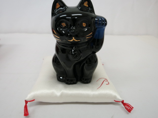☆美品☆Baccarat/バカラ　招き猫（ブラック）