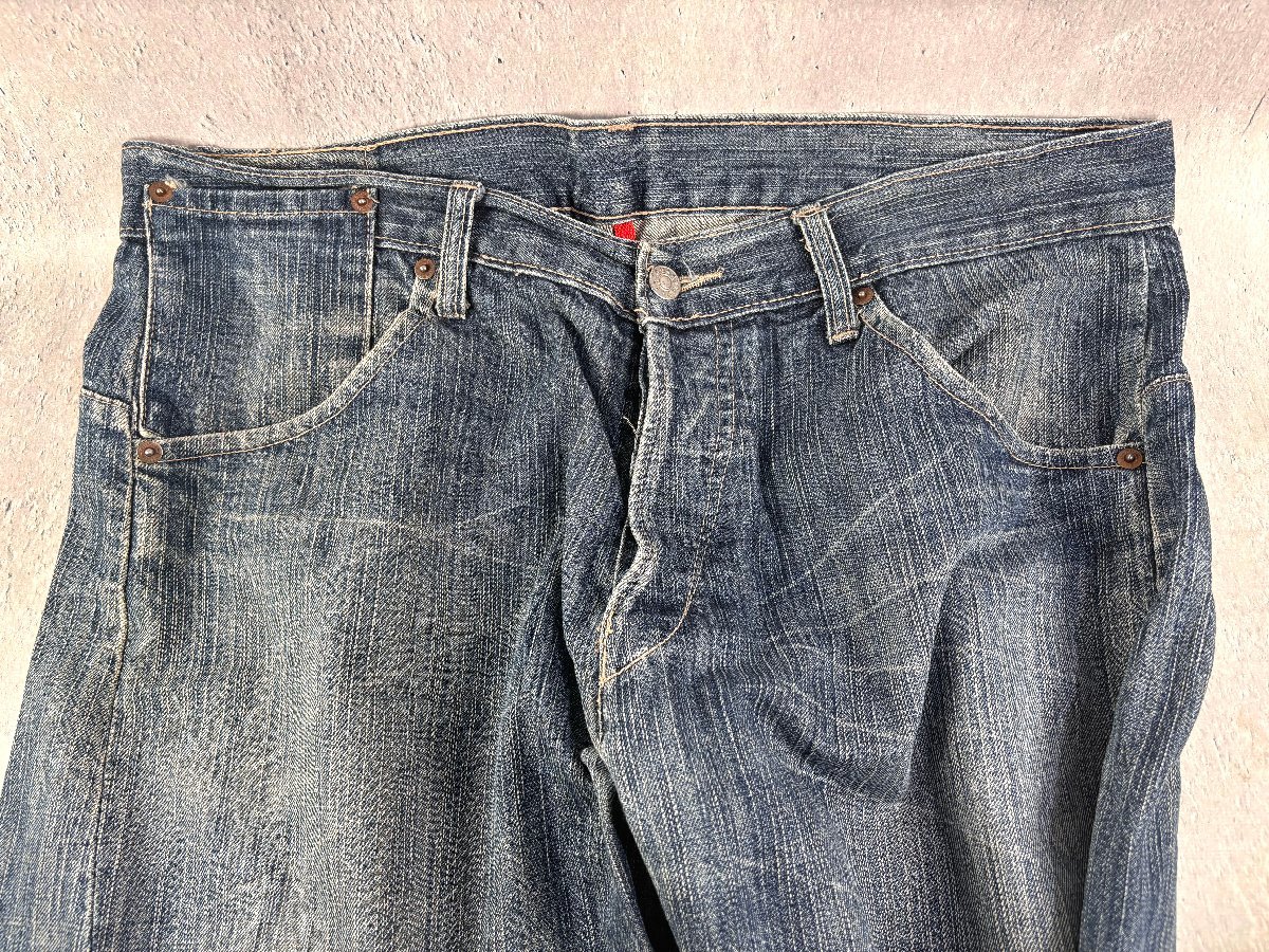 希少3ポケット EVISU エヴィス デニム ジップアップ パーカー カモメ 