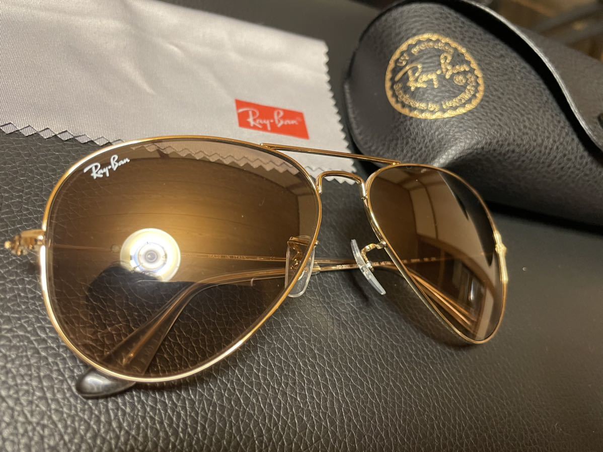 未使用 Ray-Ban レイバン RB3025 AVIATOR LARGE METAL サングラス 