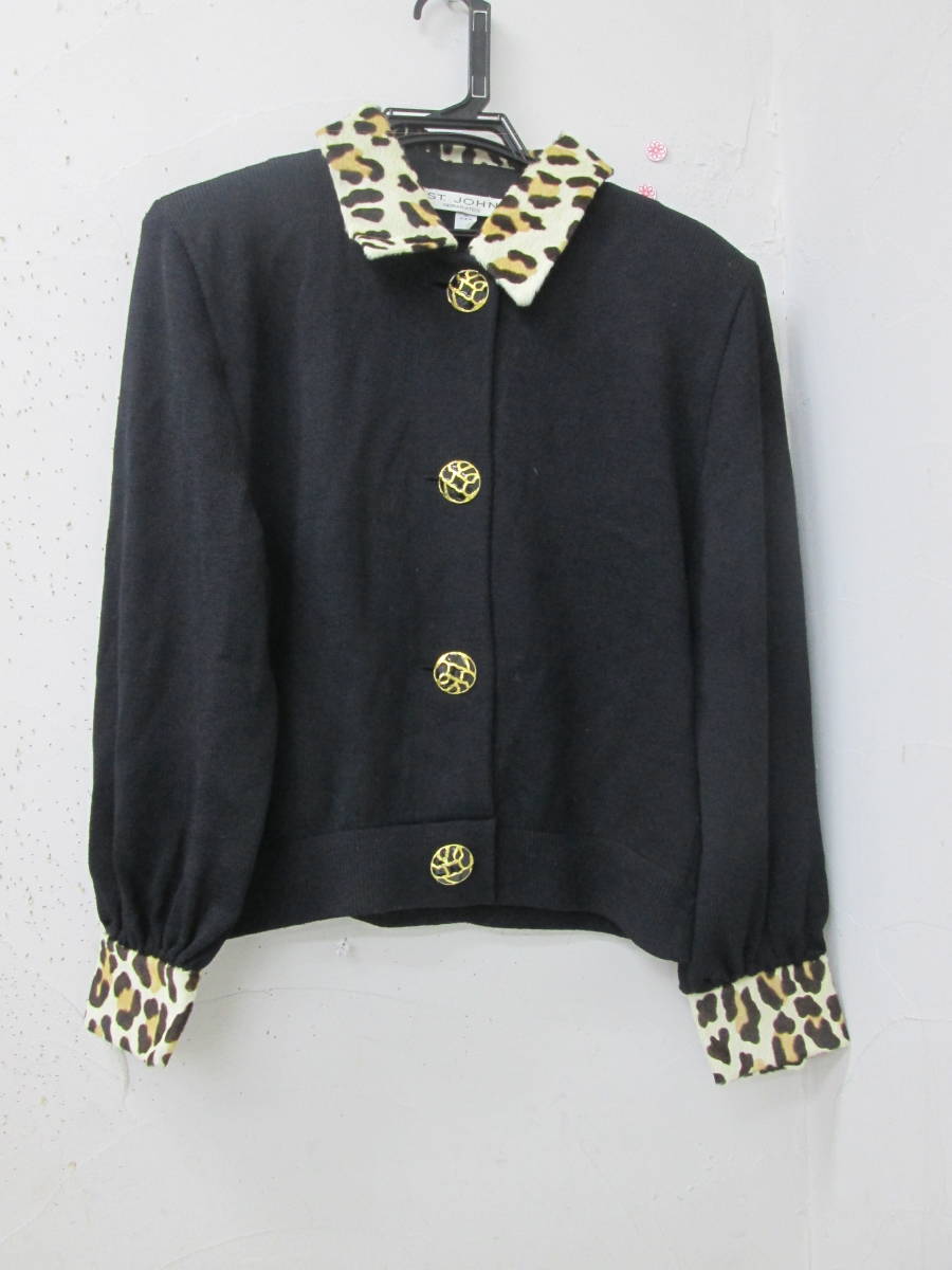 安い，低価】 (91)♪ST.JOHN セントジョン ニットジャケット MADE IN 
