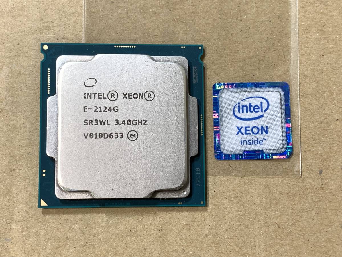 ★intel XEON E-2124G 3.40GHz SR3WL LGA1151 良品美品 インテル★送185ok★