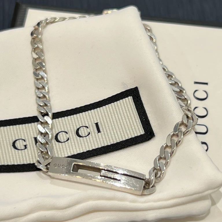 ☆GUCCI グッチ カットアウト ブレスレット GモチーフSILVER AG 925