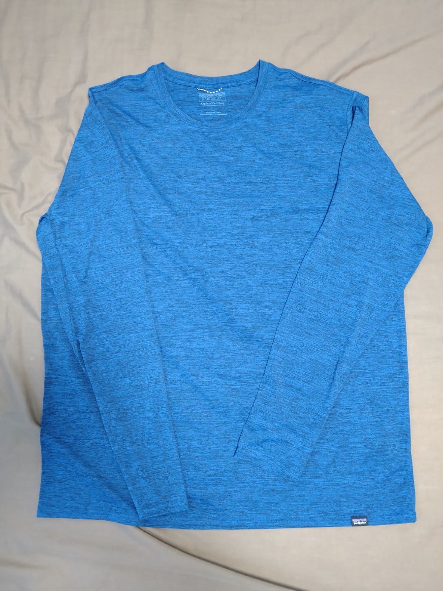パタゴニア　patagonia　ロングスリーブキャプリーン　クールデイリーシャツ　Lサイズ　試着のみ　ブルー