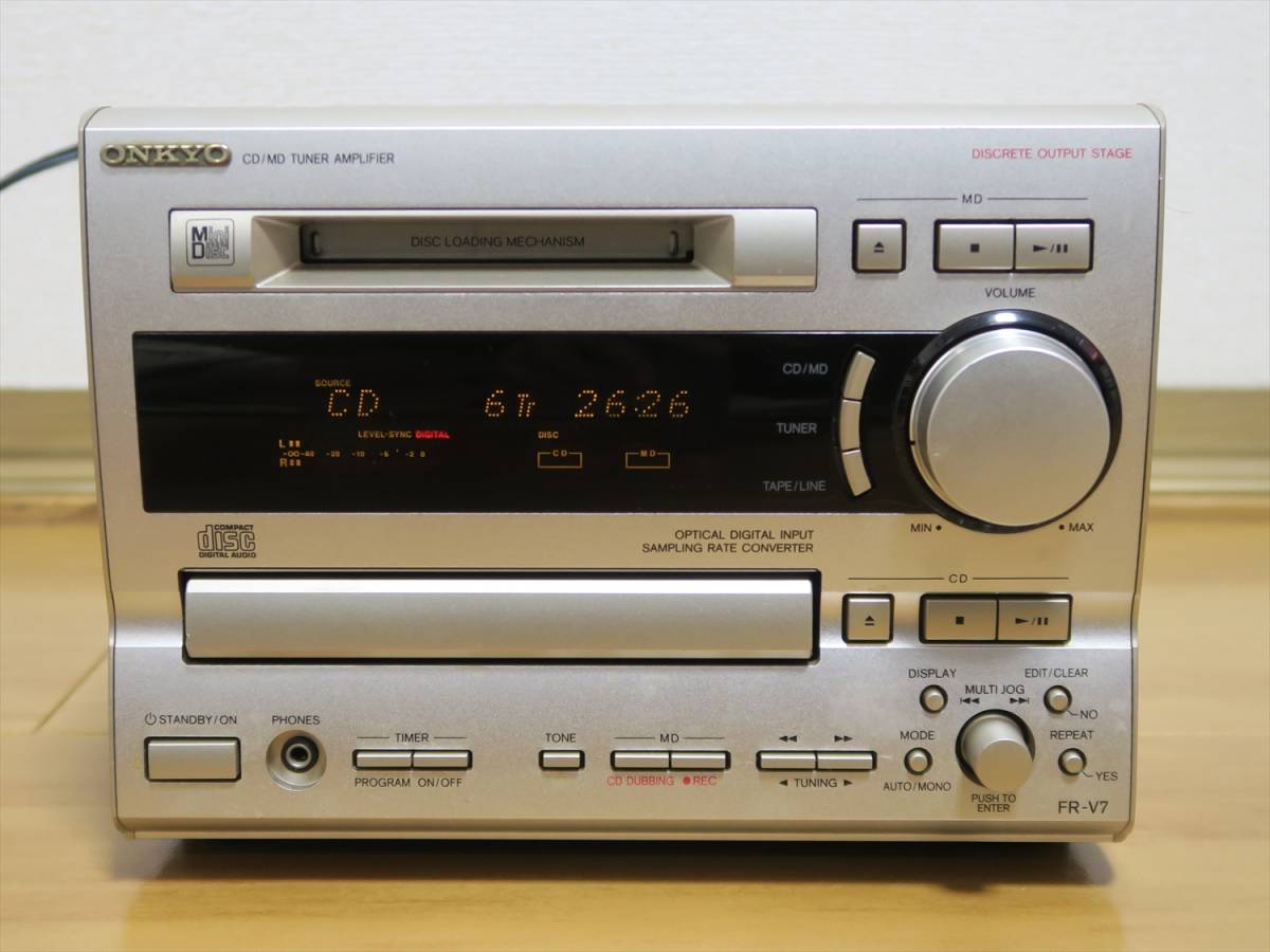 ONKYO FR-V7 ワイドFM ベルト交換 メンテナンス済み 即決