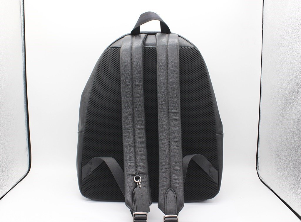 COACH リュック ブラック レザー系 COACH ブラックレザーリュック 【新
