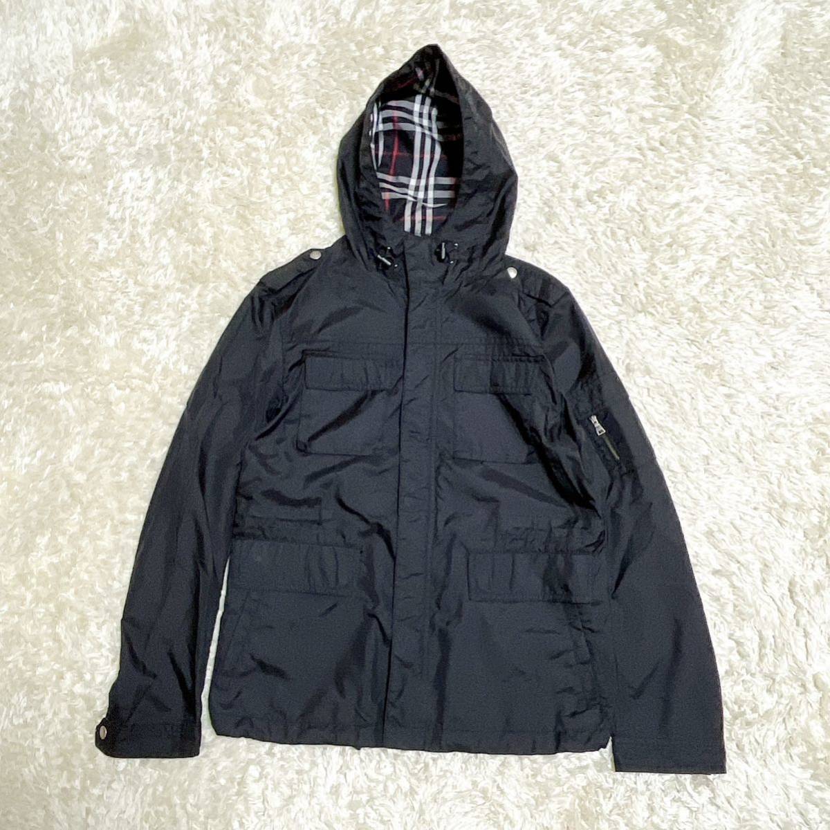BURBERRY BLACK LABEL マウテンパーカー フードジャケット ナイロン