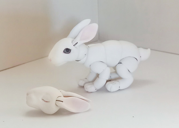 アートドール ハンドメイド 創作 ウサギ 動物ドール