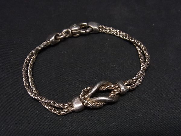 1円 TIFFANY＆Co ティファニー ダブルロープセンターノット SV925