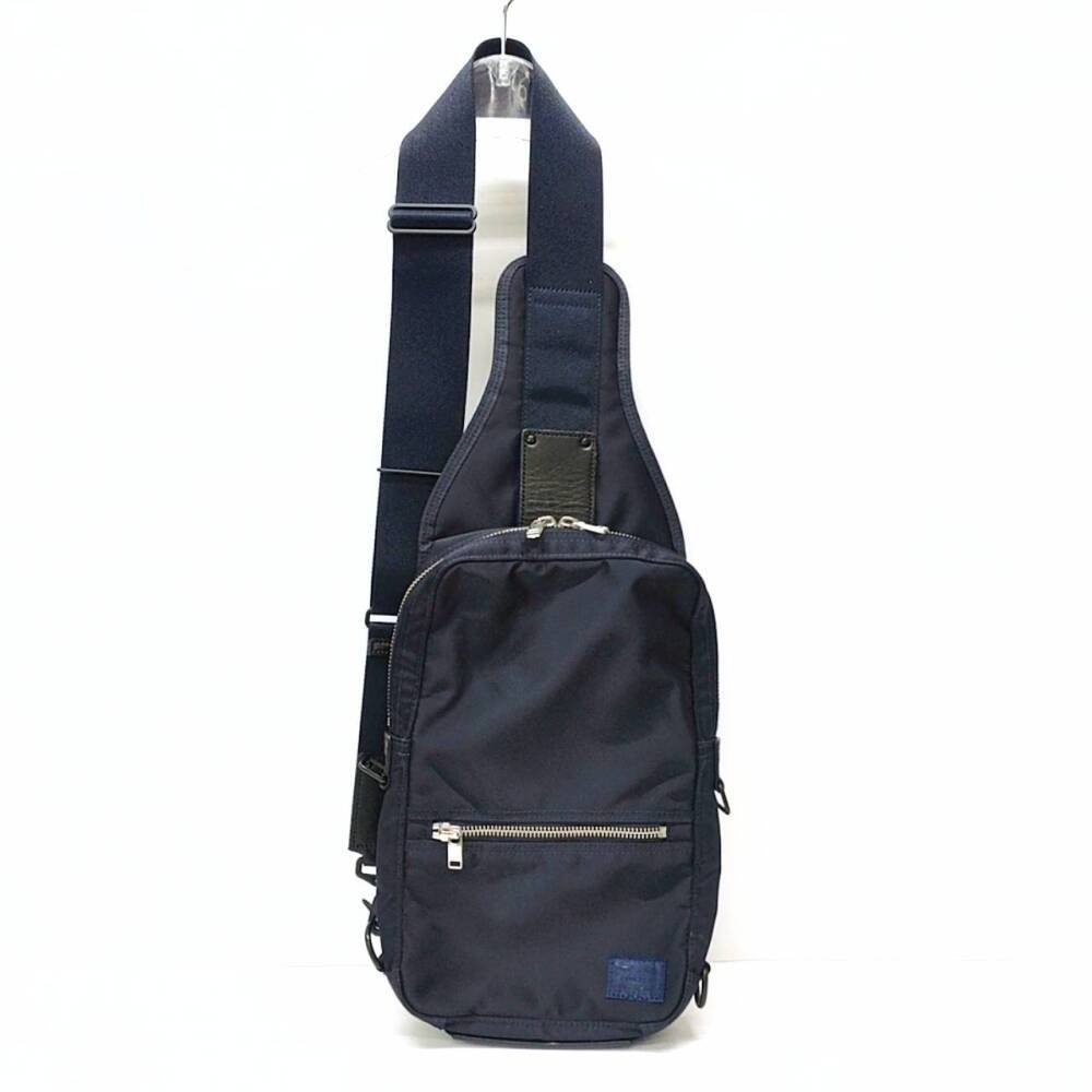 中古 PORTER ポーター LIFT リフト スリングショルダーバッグ ネイビー 紺 ボディバッグ 吉田かばん メンズ