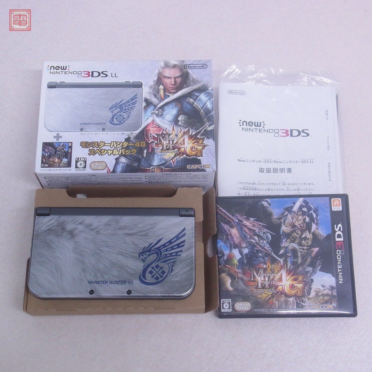 【お得，格安】 1円〜 new ニンテンドー3DS LL 本体 モンスターハンター4G スペシャルパック MONSTER HUNTER 4G CAPCOM Nintendo 箱説付 動確済 10(ニンテンドー3DS LL本体)｜売買されたオークション情報、yahooの商品情報を ニンテンドー3DS LL本体