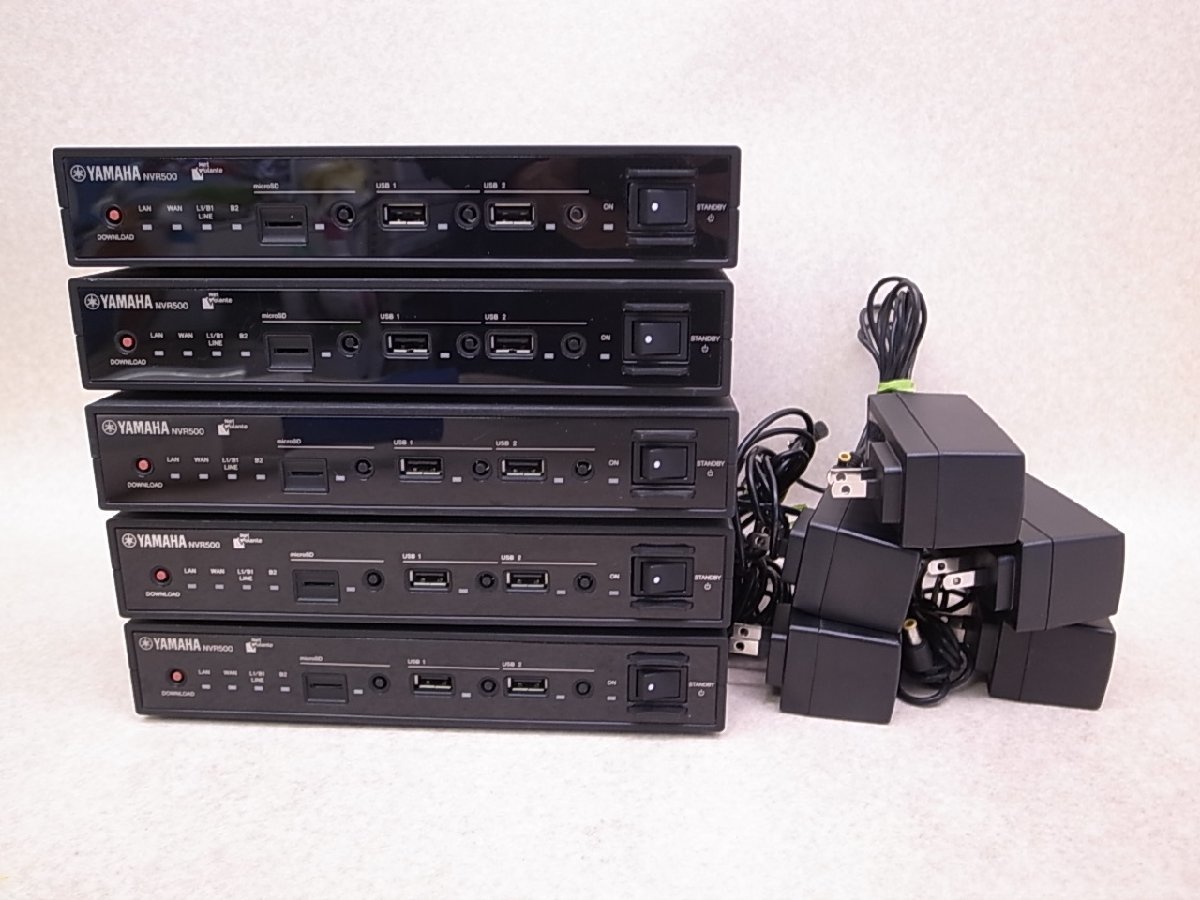 【お買い得，品質保証】 YAMAHA/ヤマハ NVR500 5台セット ブロードバンドVoIPルーター 電源アダプター付き/初期化済み 即日出荷/引取可(ルーター)｜売買されたオークション情報、yahooの商品情報をアーカイブ公開 - オー ルーター