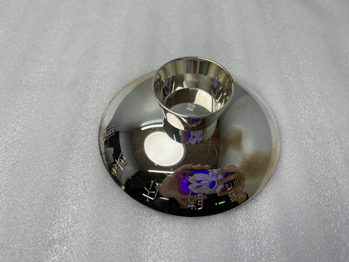 ☆銀製☆SILVER 刻印有り 銀盃 酒盃 銀製品 約68g【中古/現状品