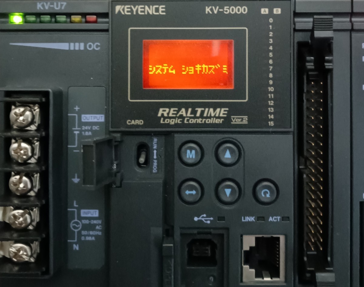 中古 KEYENCE KV-5000 KV-U7.KV-L21V.KV-DA40V.KV-C32XTD [193]